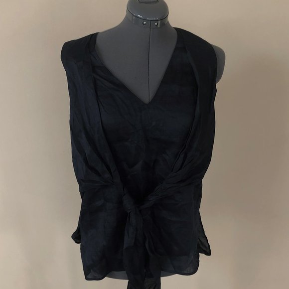 Lafayette 148 New York Linen Top NWT Size S - Picture 1 of 7